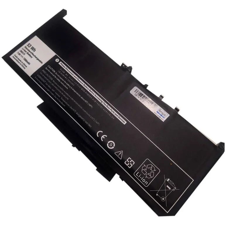 باتری لپ‌تاپ دل Latitude E7470 / E7270 | ۴ سلولی ۵۵ وات‌ساعت | اورجینال Dell | گارانتی 6 ماهه